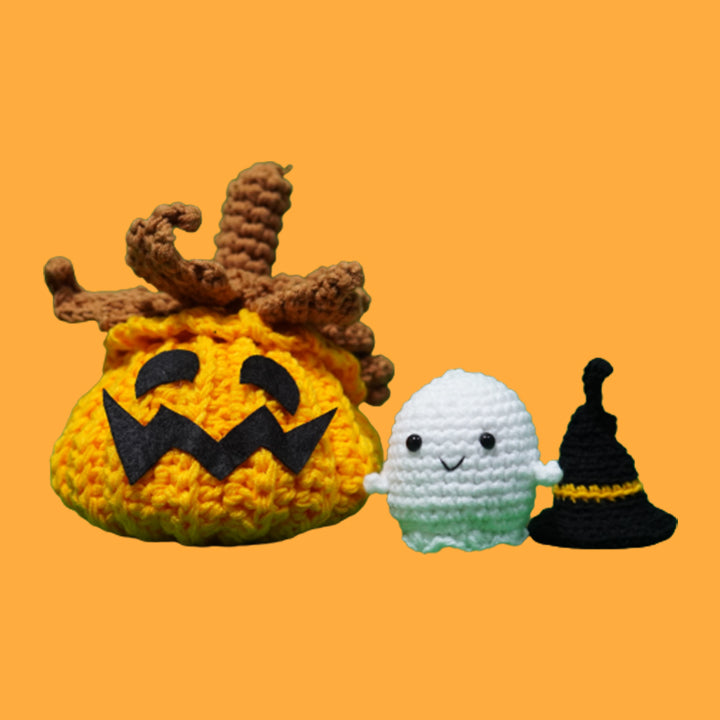 Boo & Pumpkin Crochet Kit